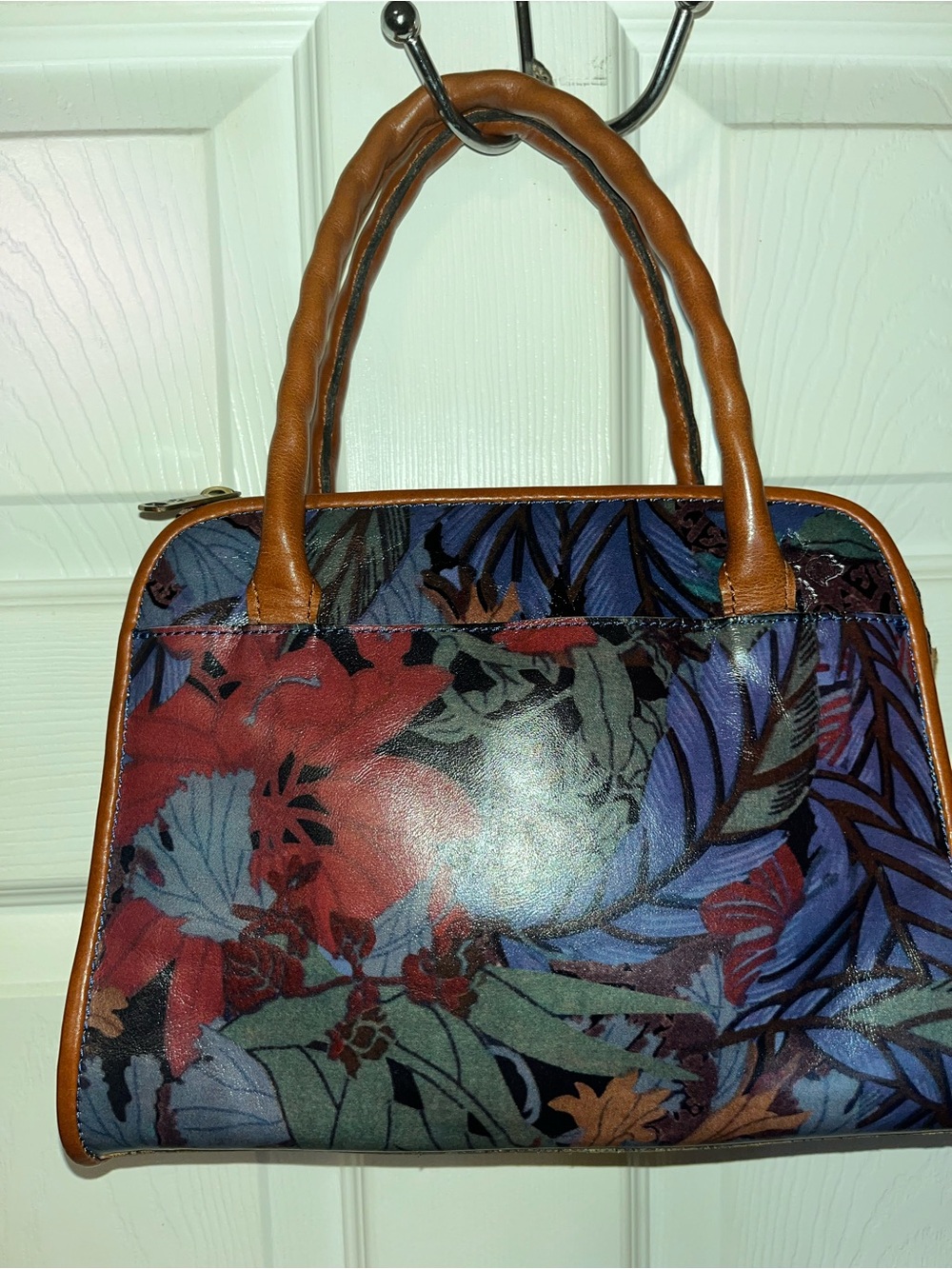 Patricia Nash Chauny Satchel in Victorian Garden Floral